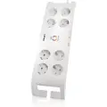 Philips Overspenningsvern til hjemmeelektronikk SPN3080B/10, 900 J, 8 AC-utganger, Hvit, 2 m, 721,5 g, 160 mm