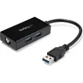 StarTech.com Usb 3 Til Gigabit-nettverk Og Hub Adapter