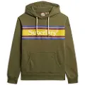 Superdry Venue Logo Stripe Relaxed Hettegenser