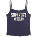 Superdry Ath Ess Graphic Pointele Ermeløs T-skjorte