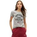 Superdry Ath Graphic Fitted Kortarmet T-skjorte