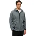 Superdry for man. M2013743A Loose-fitting hooded sweatshirt with zip and blue Tech logo (XL), Casual, Cotton