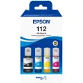 Epson 112 Multipack - 4 pakker - svart, gul, cyan, magenta - original - hengende boks - blekkpåfylling