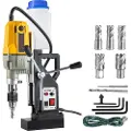 Vevor magnetisk drill, 1100W 1,57" borediameter, 2697lbf/12000N bærbar elektrisk Mag-borepresse med 7 bits, 580 o/min maksimal hastighet boremaskin for enhver overflate og forbedring av hjemmet