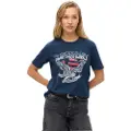 Superdry Embellish Varsity Relaxed Kortarmet T-skjorte