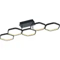 TRIO Taklampe grå inkl. LED 3-trinns dimmbar - Jetse