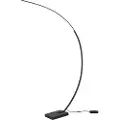TRIO Design gulvlampe sort inkl. LED dimmbar - Dina