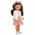 Munecas Arias Elegance Carlota Dukke Med Hår Og Vinylkropp 36 Cm