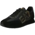 EA7 unisex. X8X101_XK257 Trainers Black&white Vintage black (39 1/3), Flat, Laces, Casual