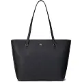 Ralph Lauren for woman. 431924351001 Leather tote bag Medium Karly black (OSFA), Casual