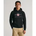 Gant unisex for kids. 906884 Archive Shield hoodie black (15Años= 170cm), Casual, Cotton, children's fashion