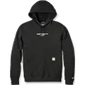 Carhartt Logo grafisk genser, Herre, Black, M