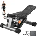 Vevor Trappestepper, Mini Stepper for trening hjemme, Hydraulisk Fitness Stepper med Motstandsbånd, Full Body Cardio Utstyr, Trappeklatrer med LCD-skjerm, 330lbs Lastekapasitet
