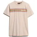 Superdry Venue Logo Stripe Relaxed Kortarmet T-skjorte