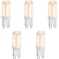 LUEDD Sett med 5 G9 dimbare LED-pærer opal 3W 250lm 2200K