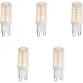 LUEDD Sett med 5 dimbare G9 LED-pærer opal 1,2 W 100 lm 2200 K