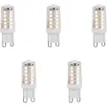 LUEDD Sett med 5 G9 dimbare LED-pærer 1,2 W 100 lm 2700 K