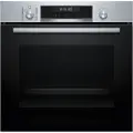 Bosch Serie | 6 HBG578BS3 - Ovn - innebygd - fordypning - bredde: 56 cm - dybde: 55 cm - høyde: 58.5 cm - med selvrens - Klasse A+ - rustfritt stål