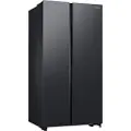 Samsung RS62DG5003B1, Frittstående, Amerikansk dør, Sort, Herdet glass, Venstre/høyre, 628 l