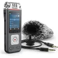 Philips Digital Voice Tracer DVT7110 - Taleopptaker - 8 GB - krom, antrasitt