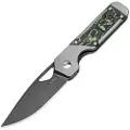 Kizer Cutlery Mini Militaw S45VN foldekniv, Titanium/Jungle Wear CF