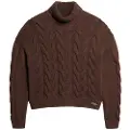Superdry Chain Cable Knit Polo Genser