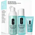 Clinique SET (ANTI BLEMISH SOLUTION 60ML + ANTI BLEMISH SOLUTION CLEANSING FOAM 50ML + ANTI BLEMISH SOLUTION MOISTURIZNG FACIAL TREATMENT 15ML)