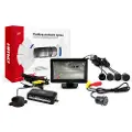 Amio Parkeringssensorsett tft01 4,3 tommer med kamera hd-307- og 4 svarte sensorer