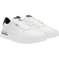Hugo Boss for man. 50542538 Clint Tenn ltvp leather shoes white (46), Flat, Laces, Casual