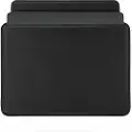 Pipetto Ultra Slim Sleeve for MacBook 13 and 14 inch - Elegant and protective vegan leather case with magnetic closure - Black