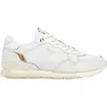 Pepe Jeans for man. PMS40031 Brit Distress white leather trainers (40), Flat, Laces, Casual