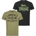 Lonsdale Bangor Kortarmet T-skjorte 2 Enheter