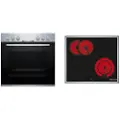 Bosch HND211AR62 - HEF010BR1+NKN645GA2E - oven med komfyrtopp - innebygd
