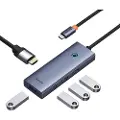 Baseus Hub 5w1 UltraJoy 5-port (1xHDMI4K@30Hz + 4xUSB 3.0) grå