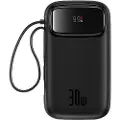 Baseus QPow 2 Powerbank 20000 mAh med 30W Hurtiglading – Svart