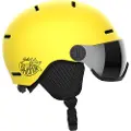 Salomon Orka Visor, Skihjelm med Visir, Junior, Vibrant Yellow