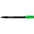 Staedtler Lumocolor 318 - Markør - permanent - grønn - 0.6 mm - fin