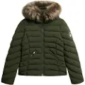 Superdry Fuji Faux Fur Padded Jakke