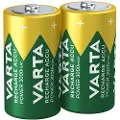 Varta Power Ready2Use Oppladbare C/HR14 Batterier - 3000mAh - 1x2