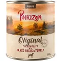 Purizon Økonomipakke Purizon Original 12 x 800 g - Puppy: Kyllingfilet med Black-Angus-Okse & kalkun