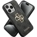 GUESS iPhone 15 Pro 4G Big Metal Logo Hybrid-deksel - Grå