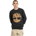 Timberland for man. TB0A2BJ8P561 Kennebec River crew neck sweatshirt black (L), Casual, Cotton