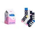 Happy socks Milk Carton Gift Set Crewsokker 4 Par