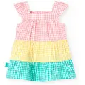 Boboli Poplin Check Kjole