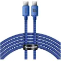Baseus Crystal Shine USB-C / USB-C Kabel CAJY000703 - 2m - Blå