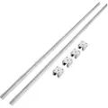 Vevor lineært føringsskinnesett, SBR20 1800 mm, 2 stk. 70,9 tommer/1800 mm SBR20 føringsskinner og 4 stk. SBR20UU glideblokker, lineærskinner og lagresett for automatiserte maskiner, DIY-prosjekt, CNC