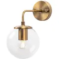 Wellhome Vegglampe Med Gjennomsiktig Lampeskjerm E14 40w