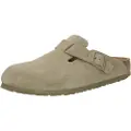 Birkenstock Boston Suede Leather Narrow Sandaler grønn