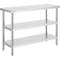 Vevor Rustfritt stål Matlagingsbord Kommersielt kjøkken Arbeidsbord 18"x48