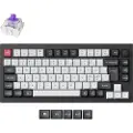 Keychron Q1 HE 75% Knob Wireless Tri-Mode Gateron 2.0 Nebula Magnetic Carbon Black - ND - Gamingtastatur - Nordisk - Svart